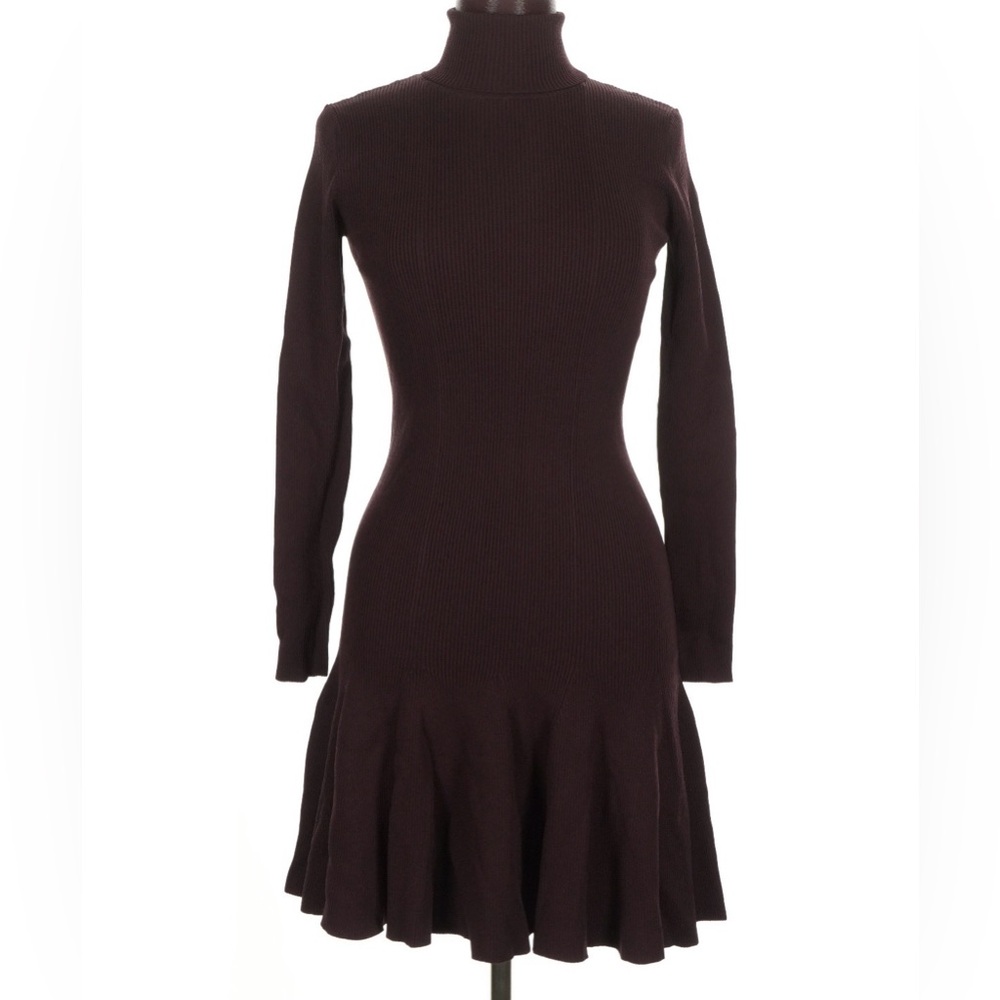 Reiss Mimi Fluted Knit Turtleneck Dress. $330 Retail